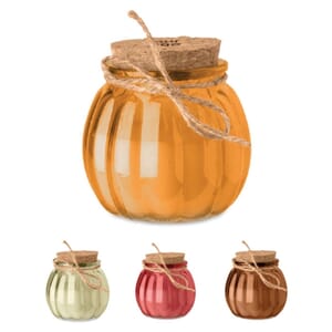 Candela alla vaniglia personalizzabile PUMKIN