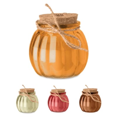 Candela alla vaniglia personalizzabile PUMKIN