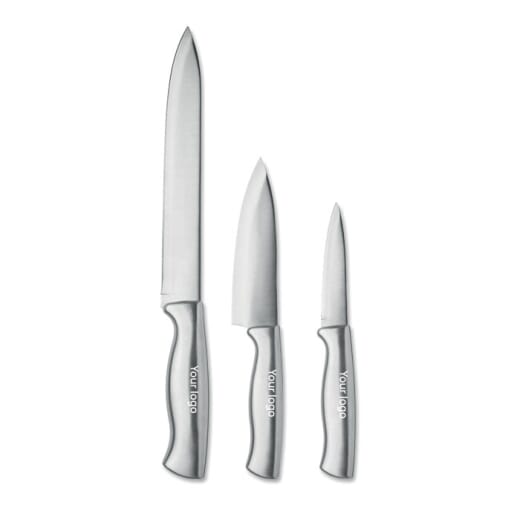 Set di 3 coltelli in acciaio inox COCINERO