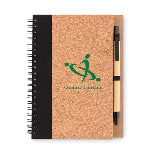 Notebook in carta riciclata SONORA PLUSCORK