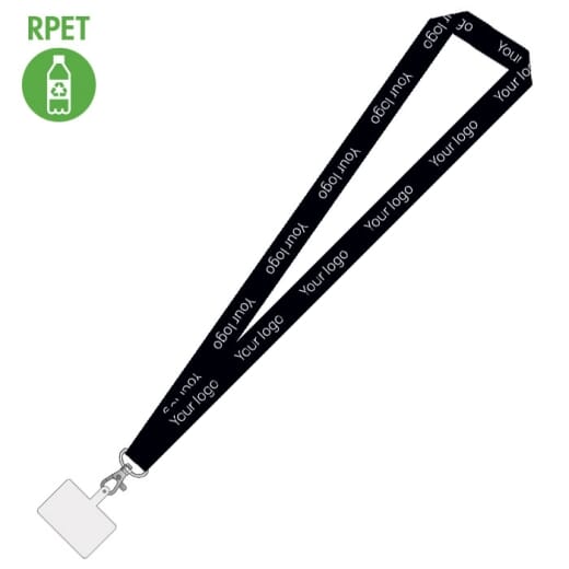 SUBYARD MOBILE RPET Lanyard personalizzato porta cellulare