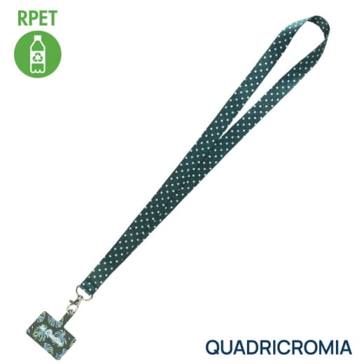 SUBYARD MOBILE RPET Lanyard personalizzato porta cellulare
