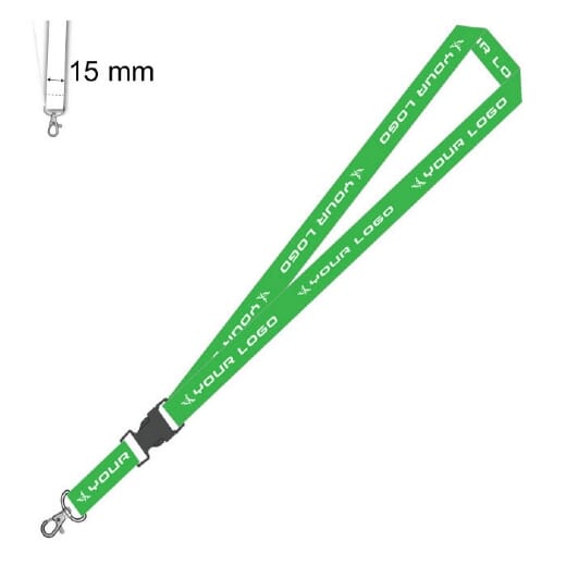SUBYARD 15 C lanyard personalizzato con gancio 15 mm