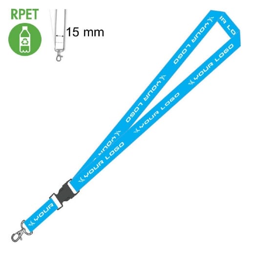 SUBYARD 15 C RPET lanyard personalizzato ecosostenibile