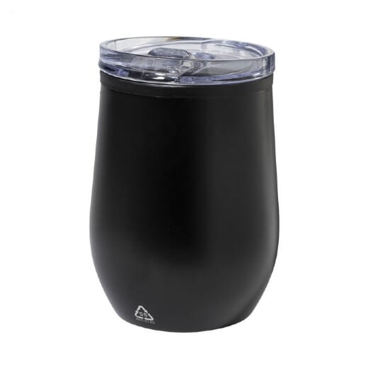 Bicchiere termico in acciaio riciclato POPPY - 350 ml