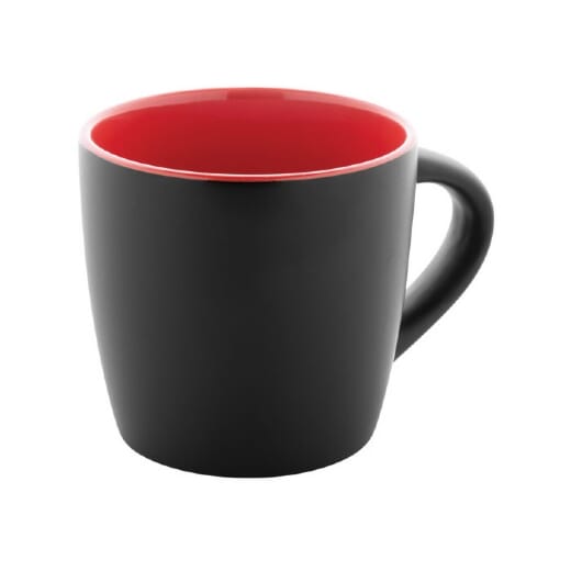 Tazza in ceramica personalizzabile MATARA NERA