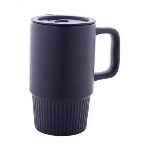 Mug in ceramica con coperchio FEYJA - 420 ml