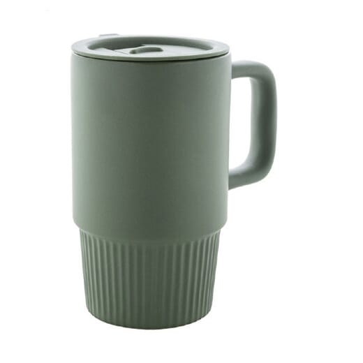 Mug in ceramica con coperchio FEYJA - 420 ml