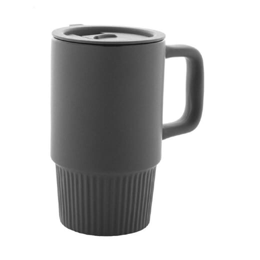 Mug in ceramica con coperchio FEYJA - 420 ml