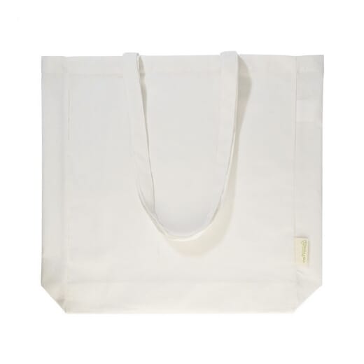 Shopper con soffietto in cotone riciclato GUSPEX HUE