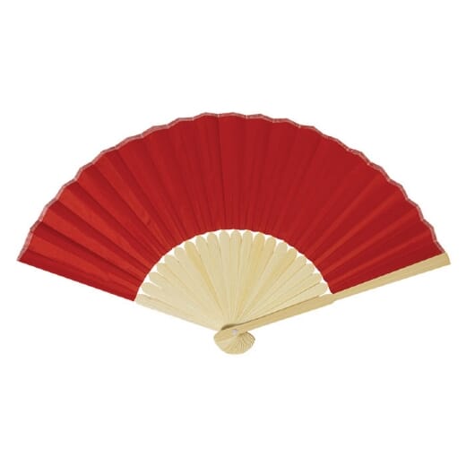 Ventaglio in poliestere RPET con stecche in bambù REPPER