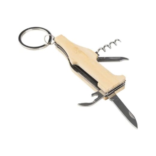 Portachiavi multitools in bambù IANAYA