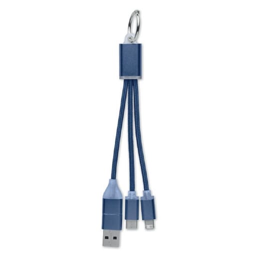 Portachiavi cavo 4 in 1 BLUE