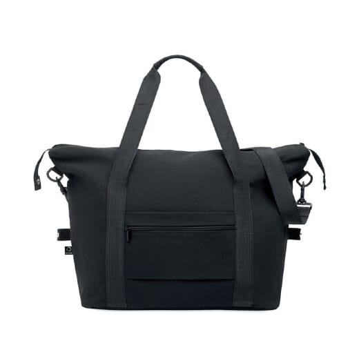 Borsa tote in cotone trapuntato a mano con motivo floreale