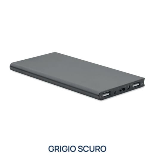 Power bank in alluminio riciclato POWERFLAT8C