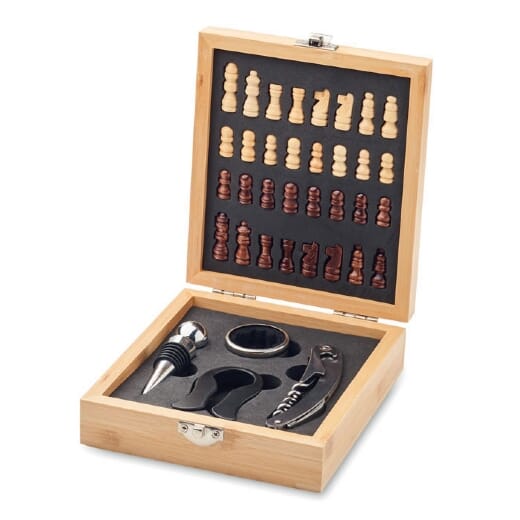 Set da vino con scacchiera CHESSET