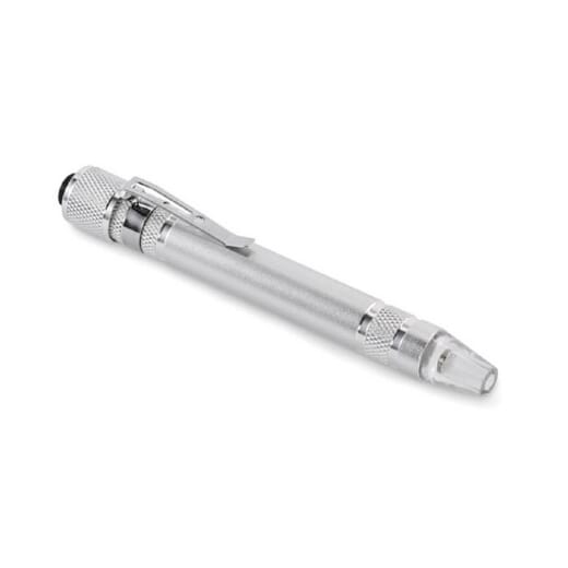 Multi Pen® 9 in 1 | Penna Multifunzione in Alluminio Durevole | Apribottiglie, Porta telefono, Livella, Cacciavite, Lampada, Righello | Accessori Fai da Te | Idea Regalo | OriginalCorner