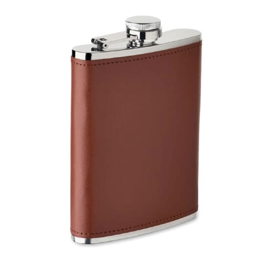 Fiaschetta con rivestimento in pelle SLIMMY - 200 ml