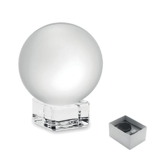 Fermacarte con sfera in vetro GLASSWARD