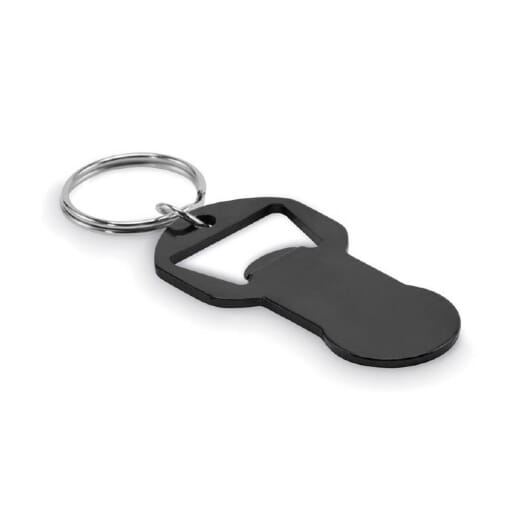 Portachiavi apribottiglie con gettone spesa CLAVE