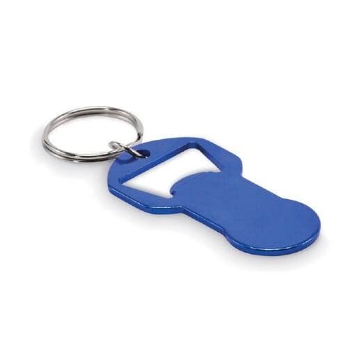 Portachiavi apribottiglie con gettone spesa CLAVE