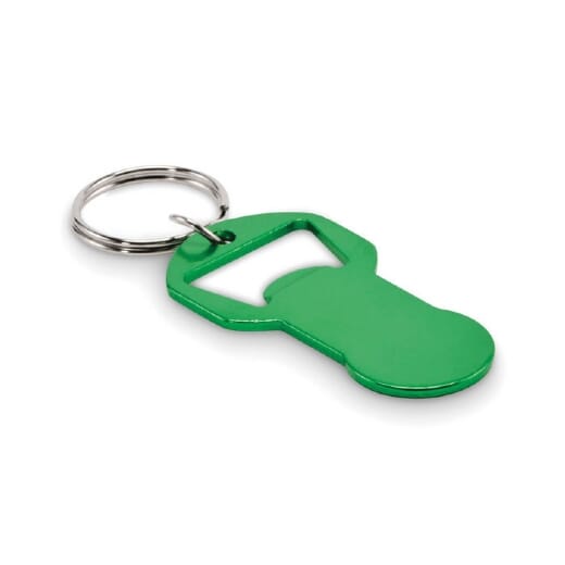 Portachiavi apribottiglie con gettone spesa CLAVE