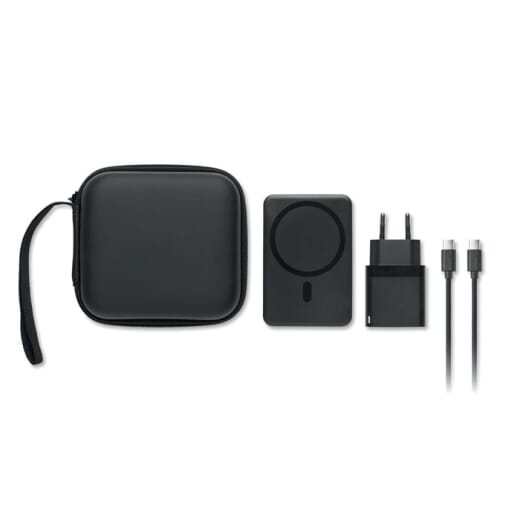 Set da viaggio con powerbank magnetica ATLAS