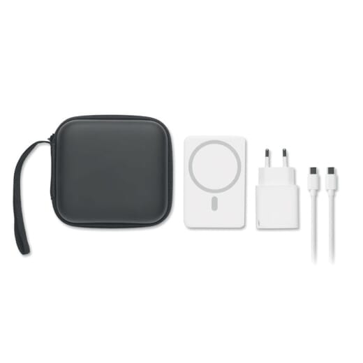 Set da viaggio con powerbank magnetica ATLAS