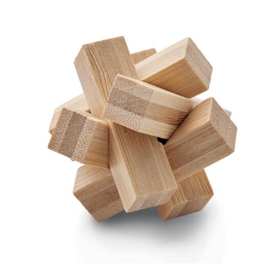 Puzzle rompicapo in bamboo CUBENATS