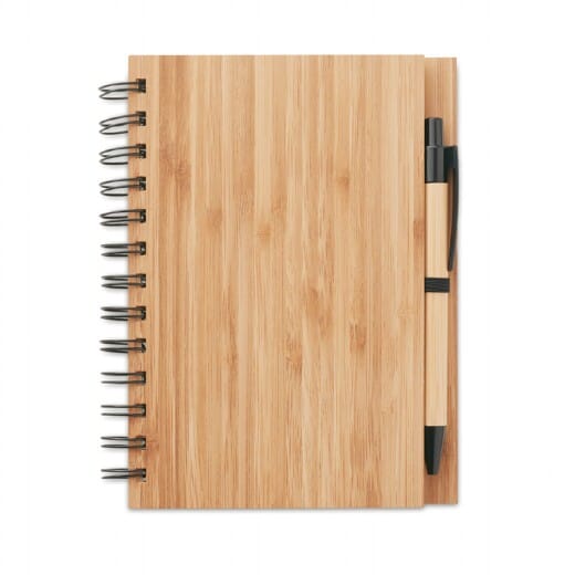 Notebook in bamboo con penna BAMBLOC