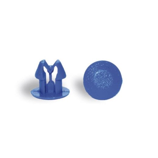Bottone per fissaggio blu