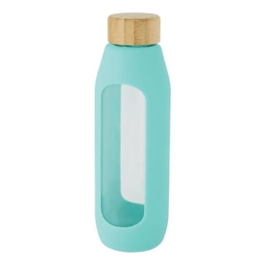 Borraccia in vetro con protezione in silicone TIDAN