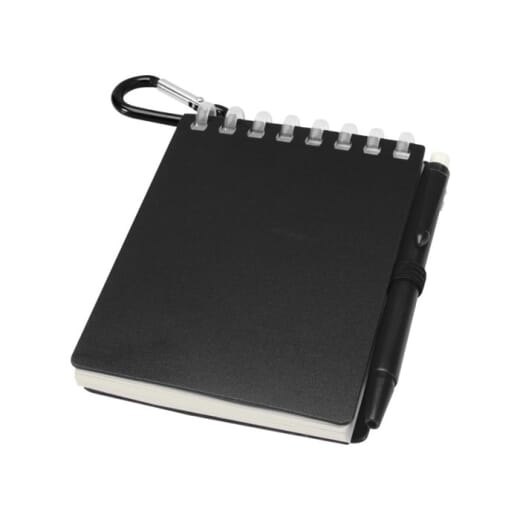 Blocco note con penna e moschettone LIG MIN