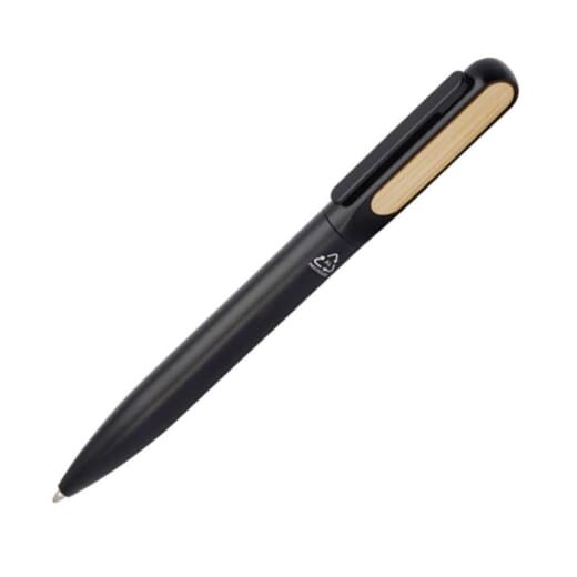 Penna con dettaglio in bambù BLANCA BLACK