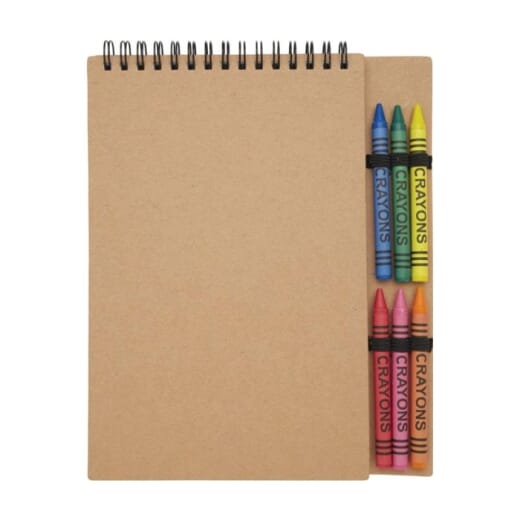 Quaderno A5 a spirale con pastelli DOODLE