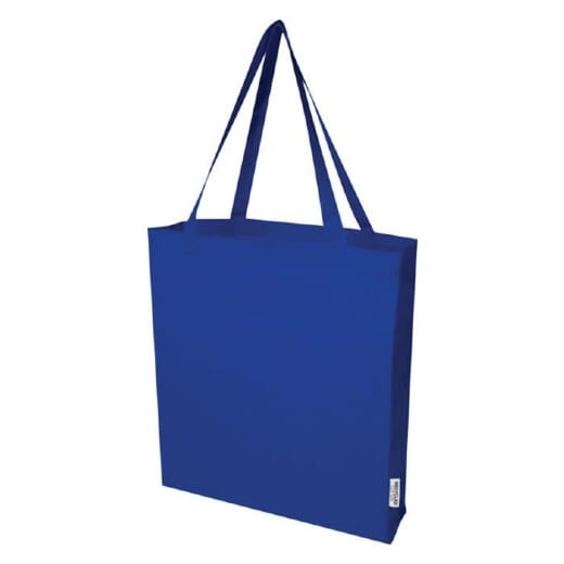 Tote bag a soffietto in cotone riciclato MADRAS