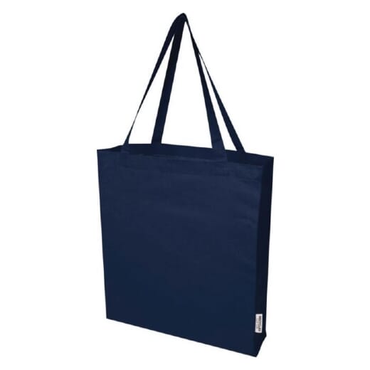 Tote bag a soffietto in cotone riciclato MADRAS