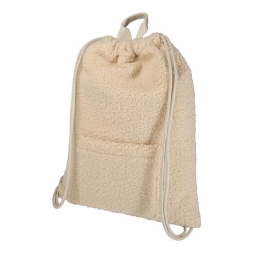 Zaino con cordoncino in sherpa riciclato BEAR