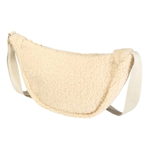 Borsa a tracolla in sherpa riciclato BEAR