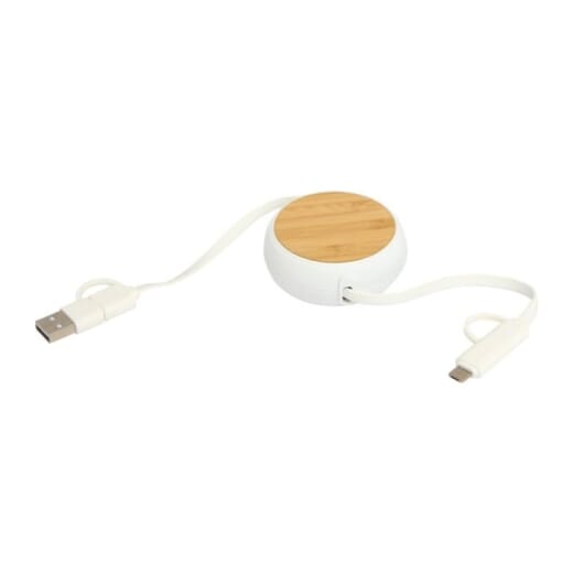 Cavo retrattile 5 in 1 con supporto telefono CHECHIA