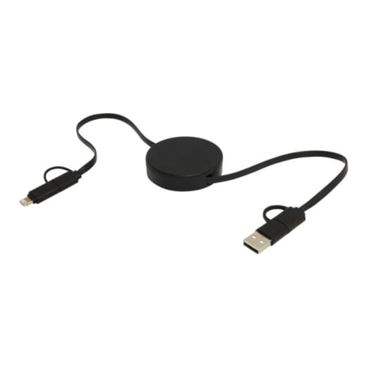 Cavo retrattile 5-in-1 in plastica riciclata CITALA