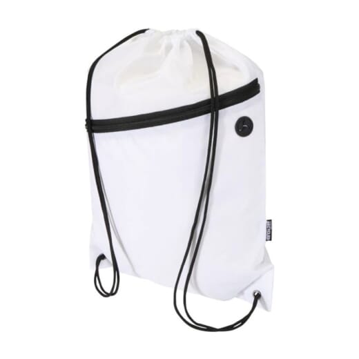 Borsa con coulisse e tasca frontale in RPET ORIOLE