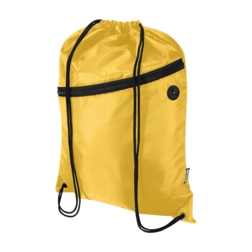 Borsa con coulisse e tasca frontale in RPET ORIOLE