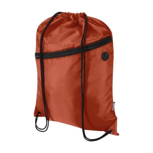 Borsa con coulisse e tasca frontale in RPET ORIOLE
