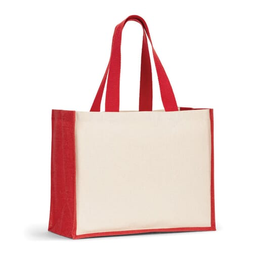 Borsa in tela e iuta HELSINQUE COLOUR