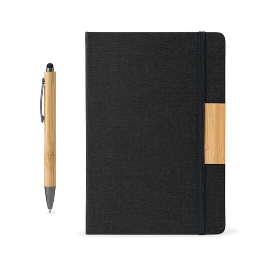 Set con blocco note A5 e penna HOMERO