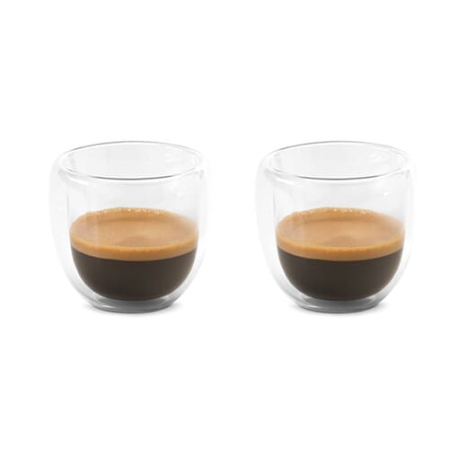 Set due tazze in vetro da caffè EXPRESSO - 75 ml