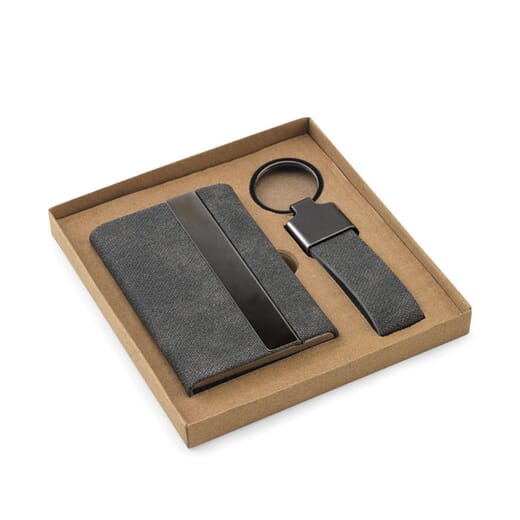 Set regalo portacarte e portachiavi VAUGHN