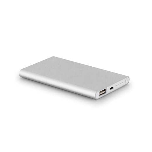 Power bank sottile MARCET in alluminio/ABS